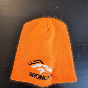 Vibrant Orange Knit Beanie with Embroidered Logo